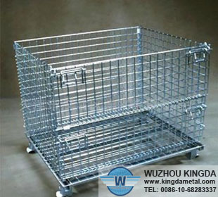 Folding Wire Mesh Container