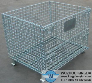 Folding Wire Mesh Container