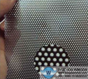 Grease filter of perforated metal