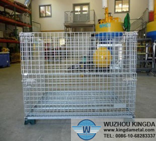 Hot dipped galvanized wire container