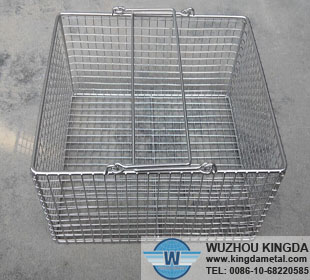 Industrial metal basket