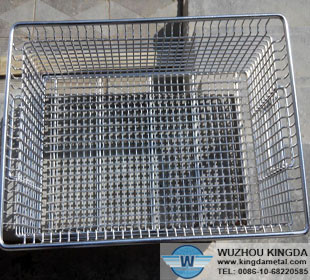 Industrial wire baskets