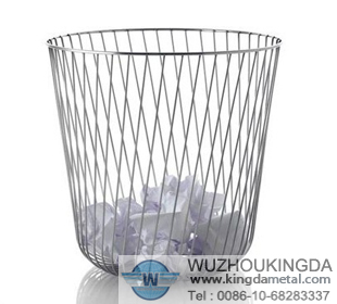 Large wire wastebasket