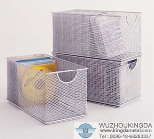 Mesh CD storage box