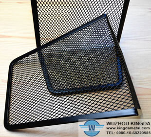 Mesh book rack