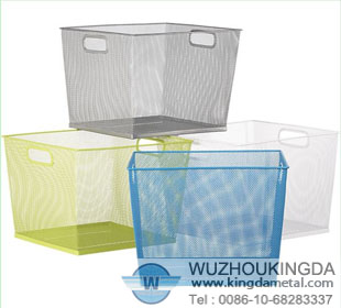 Mesh storage baskets