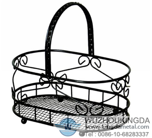 Mesh wire storage basket