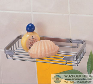 Metal bathroom rack