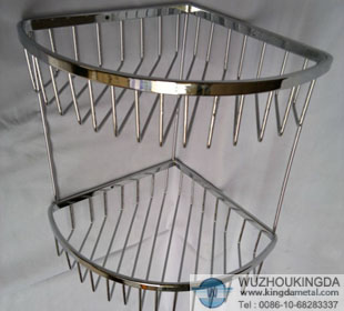 Metal bathroom storage rack