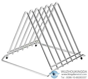 Metal chopping board rack