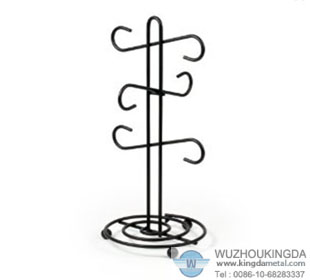 Metal cup rack