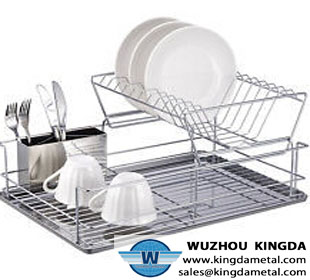 Metal kitchen <a href='http://www.kingdametal.com' target='_blank' class='fontb'>dish drainer</a>