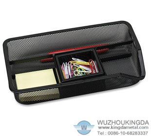 Metal pen holder tray