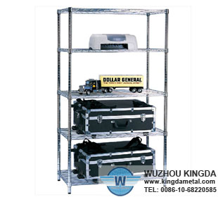 Metal shelving racks