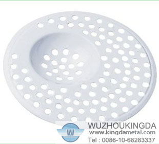 Metal sink strainer
