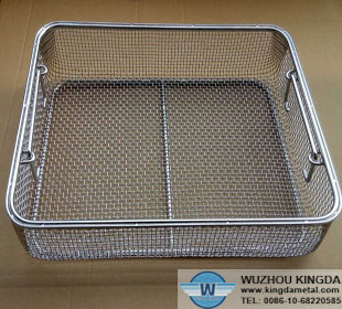 Metal sterilizing tray
