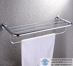 Metal towel rack