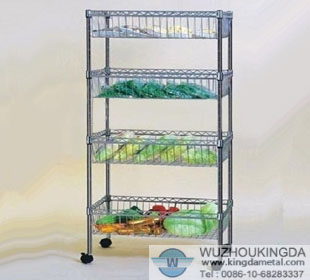 Metal vegetable rack