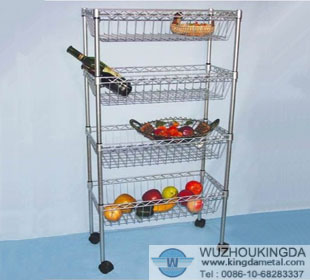 Metal vegetable stand rack