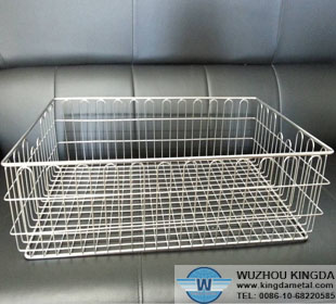 Metal wire tray and basket