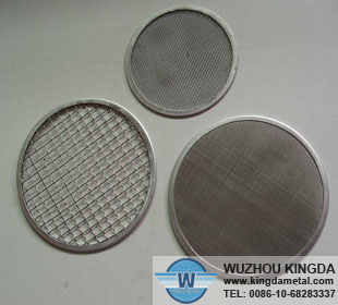 Metallic filter discs