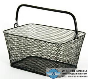 Mini wire mesh shopping basket