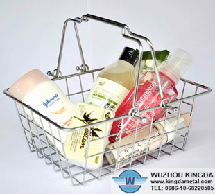 Mini wire metal shopping basket