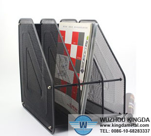 Office metal wire mesh rack