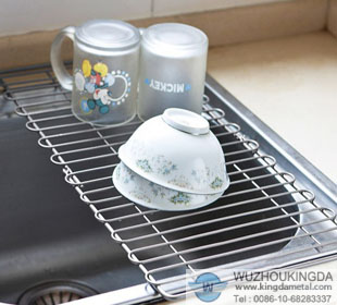 Over sink dish drainer