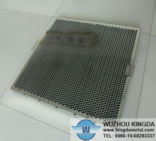 Perforated grease filter