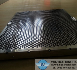 Perforated metal mesh grease filter