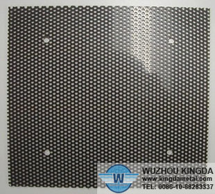 Perforated metal speaker grill