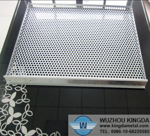 Perforated metal tray