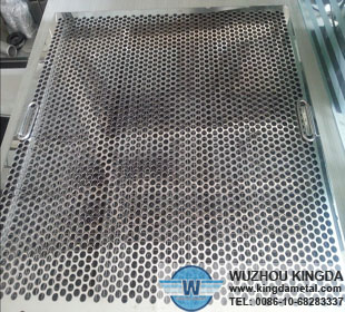 Perforated stainless grease filter
