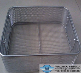 Perforated stainless steel trays