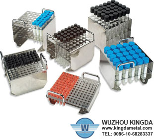 Perforated test tube basket