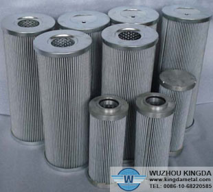 Pleated hydraulic filters