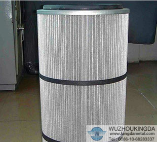 Pleated mesh filter cartridge