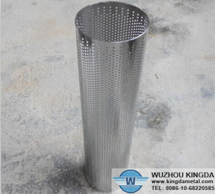 Perforated round tube