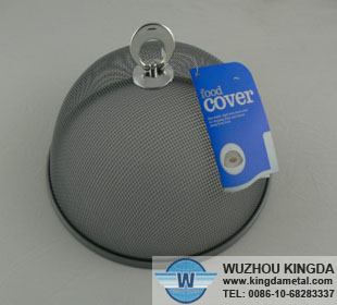 Round metal mesh food cover: