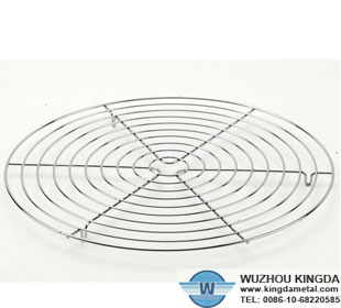 Round metal oven racks