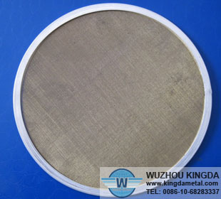 Round stainless filter disc