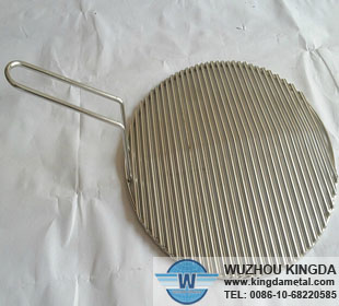 Round stainless grille