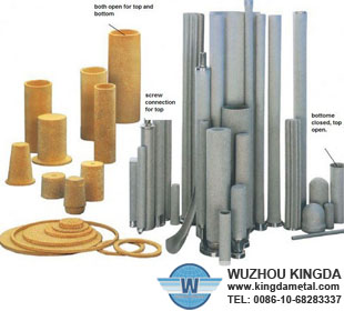 Sintered filter cartridge