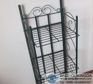 Stackable mesh shoe rack
