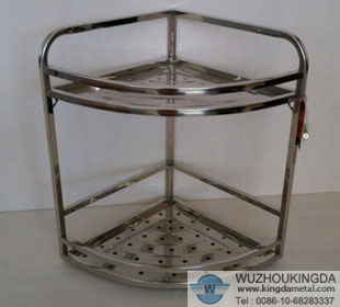 Stainless bathroom storage rack