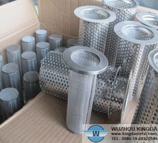 Stainless cartridge filter element