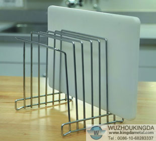 Stainless chopping board rack