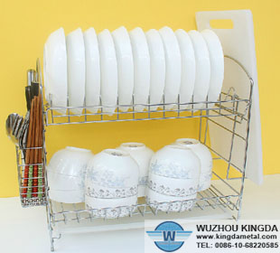 Stainless dish drainers with base