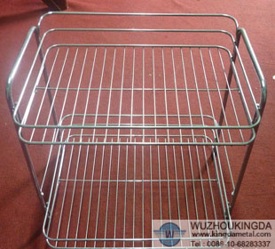 Stainless metal kitchen rack